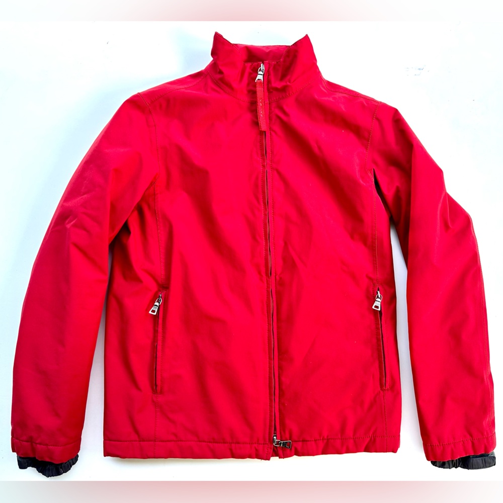 PRADA Gore Tex Vibrant Red Sport Ski Jacket, 38, US 2